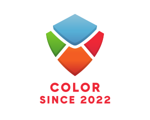 Colorful Shield Envelope logo design