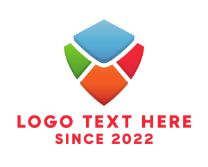 Email - Colorful Shield Envelope logo design