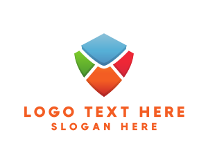 Colorful Shield Envelope Logo