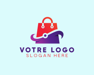 Mobile Application - Tech Shopping Bag logo design