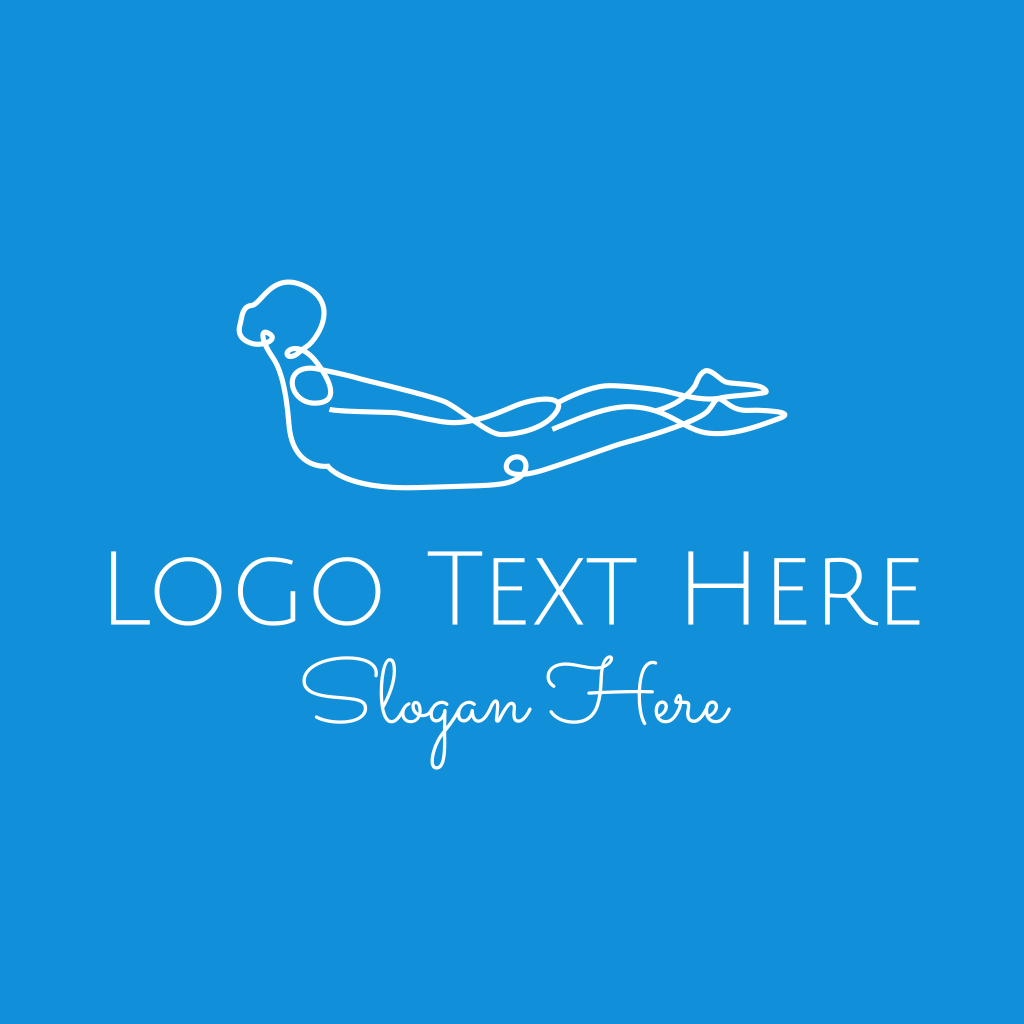 Monoline Yoga Stretch Logo | BrandCrowd Logo Maker