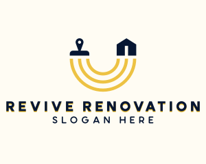 Renovation - House Painting Renovation logo design
