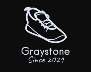 Gray - Gray Sporty Shoes logo design