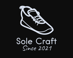 Gray Sporty Shoes logo design