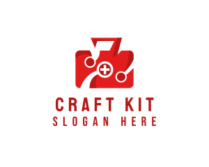 Kit - Modern Medical First Aid logo design