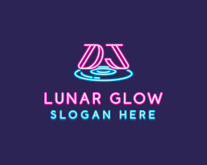 Neon Music DJ Nightclub logo design