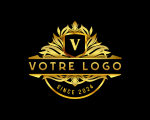 Vip - Premium Deluxe Shield Crest logo design