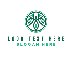 Yoga Woman Tree Logo