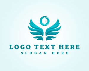 Angel - Holy Angel Wings logo design