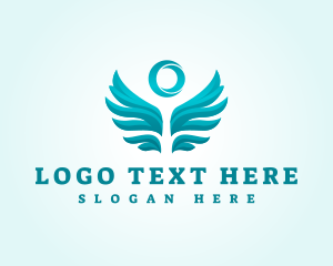 Good - Holy Angel Wings logo design