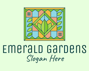 Stained Glass Organic Farm logo design