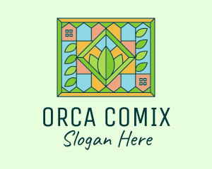 Veggie - Stained Glass Organic Farm logo design
