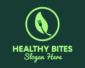 Leaf Fork Vegan Resto logo design