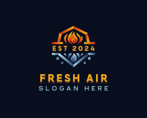 Temperature Air Conditioning logo design