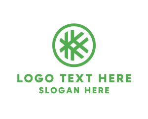 Sewing - Generic Craft Symbol Letter K logo design