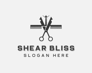 Scissors Hairstylist Barber  logo design