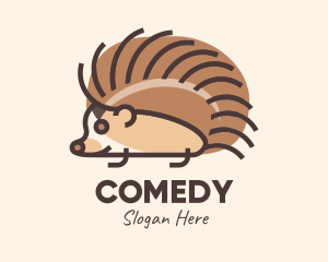 Animal - Brown Pet Hedgehog logo design