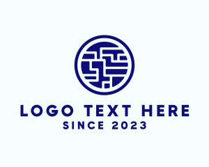 Internet - Digital Circuit Maze logo design