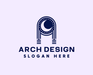 Arch - Mystic Moon Arch logo design