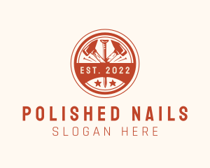 Nail - Hammer Nail Carpentry logo design