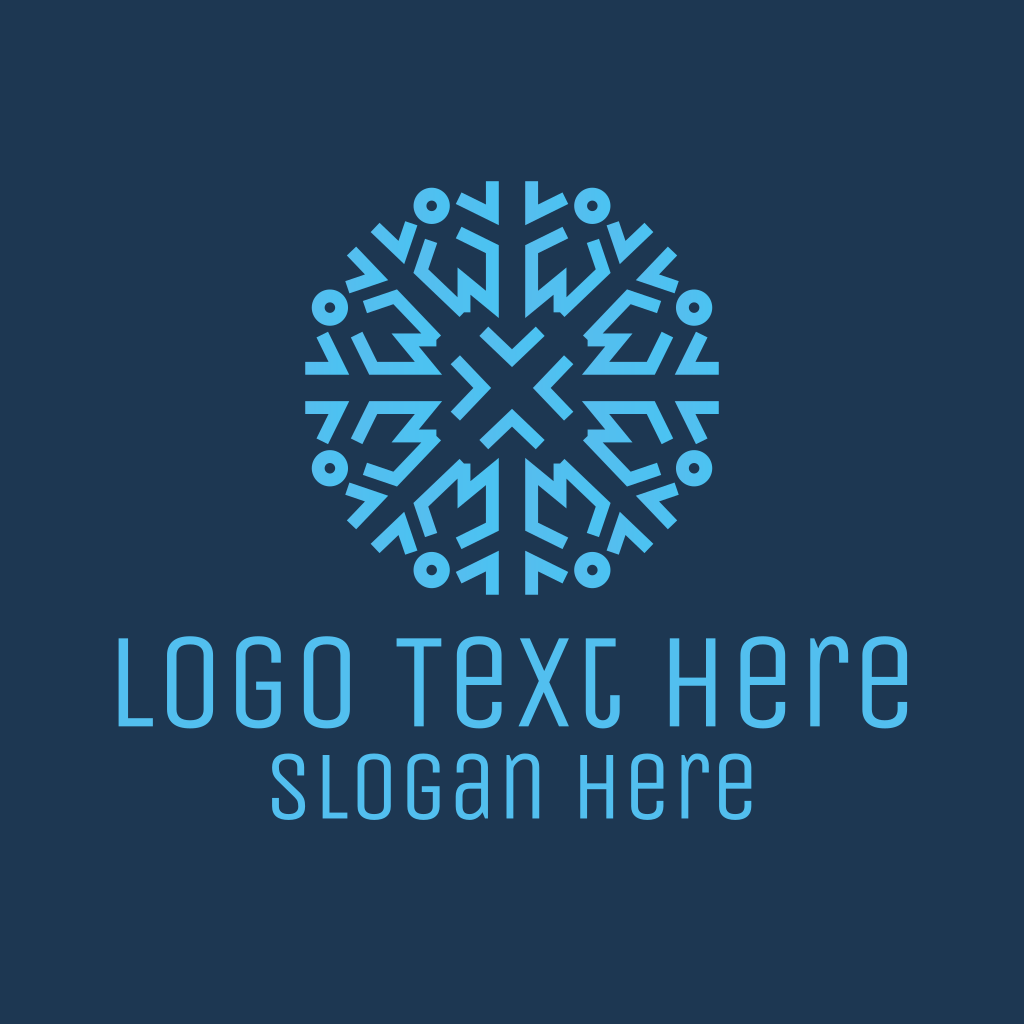 Ice Frost Snowflake Logo | BrandCrowd Logo Maker