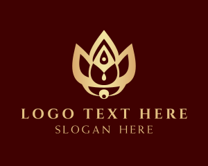 Flower Healing Spa logo design
