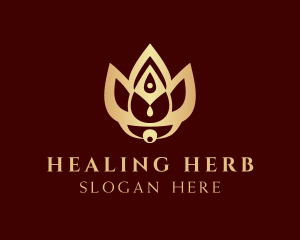 Flower Healing Spa logo design