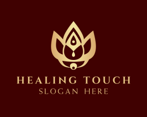 Flower Healing Spa logo design