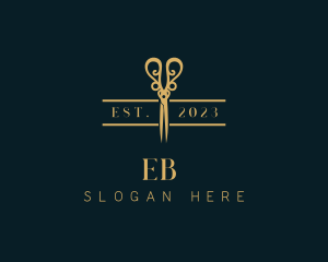 Elegant Hairdresser Shears Logo