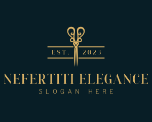 Elegant Hairdresser Shears logo design