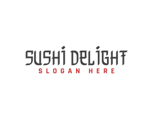 Sushi Bar - Japanese Style Business logo design