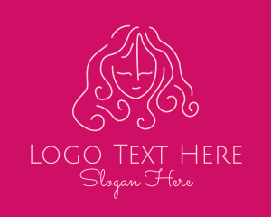 Girly - Simple Lady Salon logo design