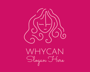 Hairdresser - Simple Lady Salon logo design