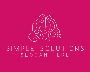 Simple Lady Salon logo design