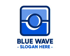 Blue Camera Photography App logo design