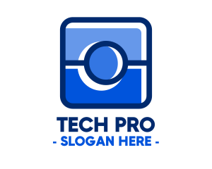 Program - Blue Camera Photography App logo design