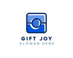 Blue Camera Photography App logo design