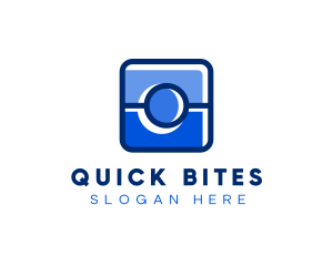 Blue Camera Photography App logo design