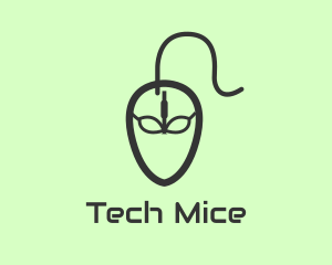 Mice - Alien Computer Mouse logo design