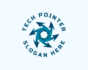 Pointer - Arrow Direction Pointer logo design