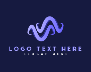 Laboratory - Creative Marketing Wave logo design