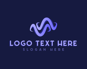 Firm - Creative Marketing Wave logo design