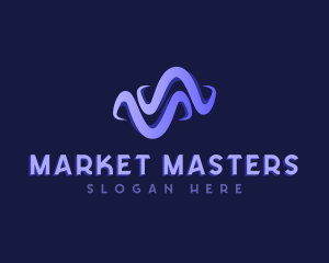 Creative Marketing Wave logo design