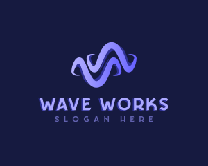 Creative Marketing Wave logo design