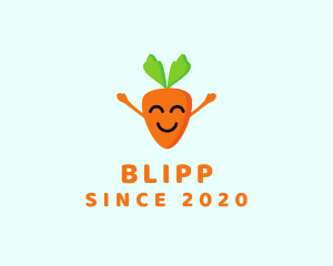 Market - Smiling Carrot Vegetable logo design