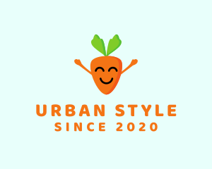 Nutritionist - Smiling Carrot Vegetable logo design