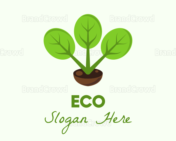 Plant Gardening Pot Logo