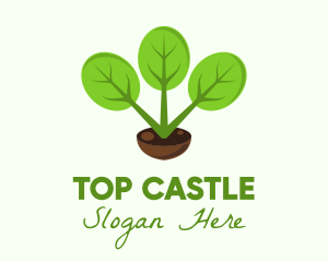 Plant Gardening Pot Logo