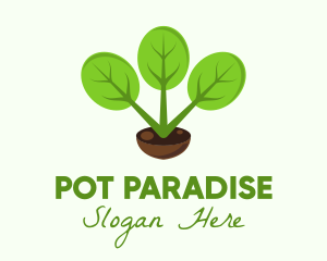 Pot - Plant Gardening Pot logo design