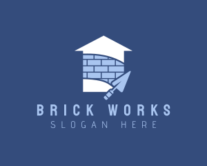 Brick House Construction logo design